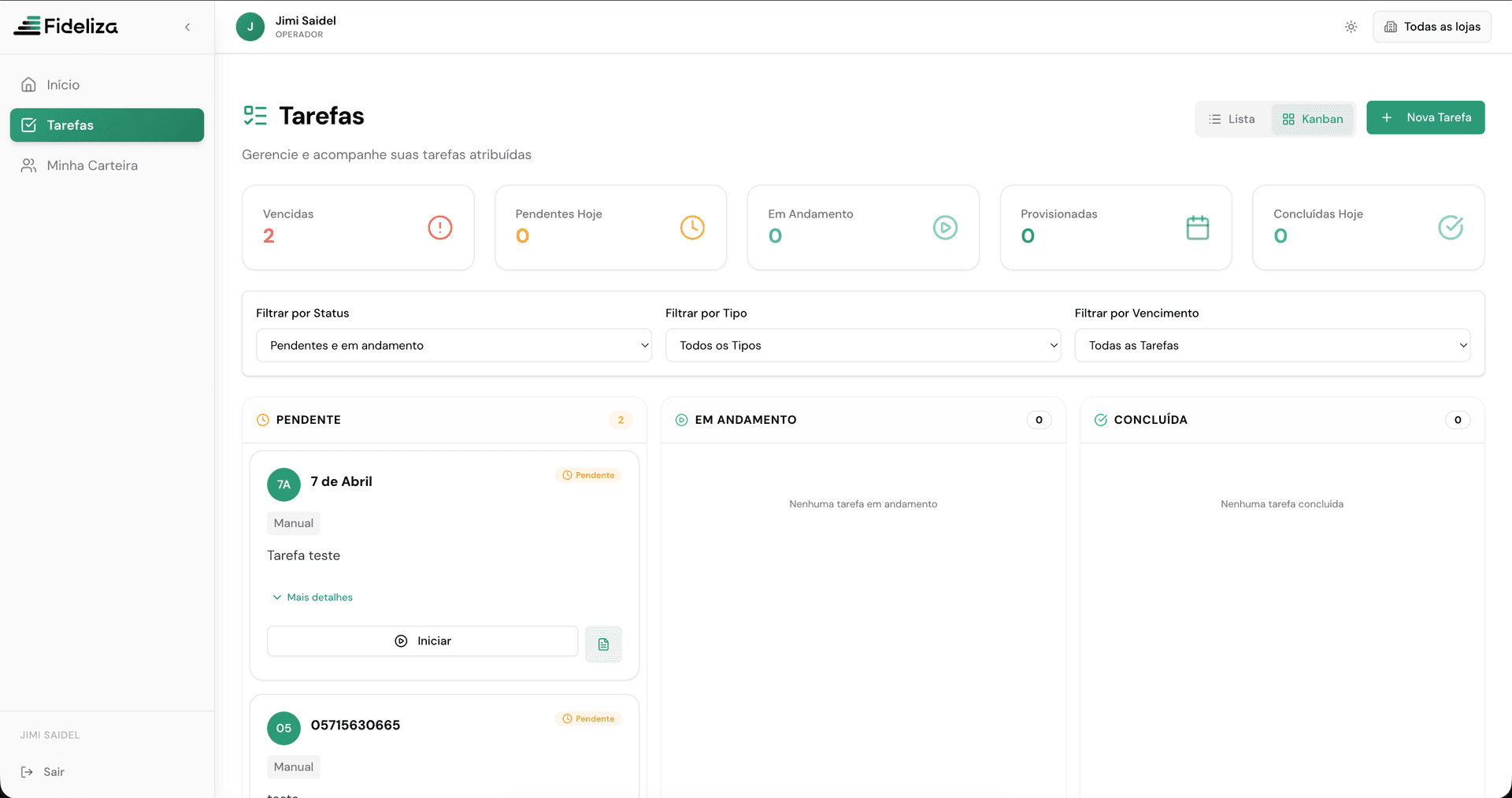 Gestão por Kanban